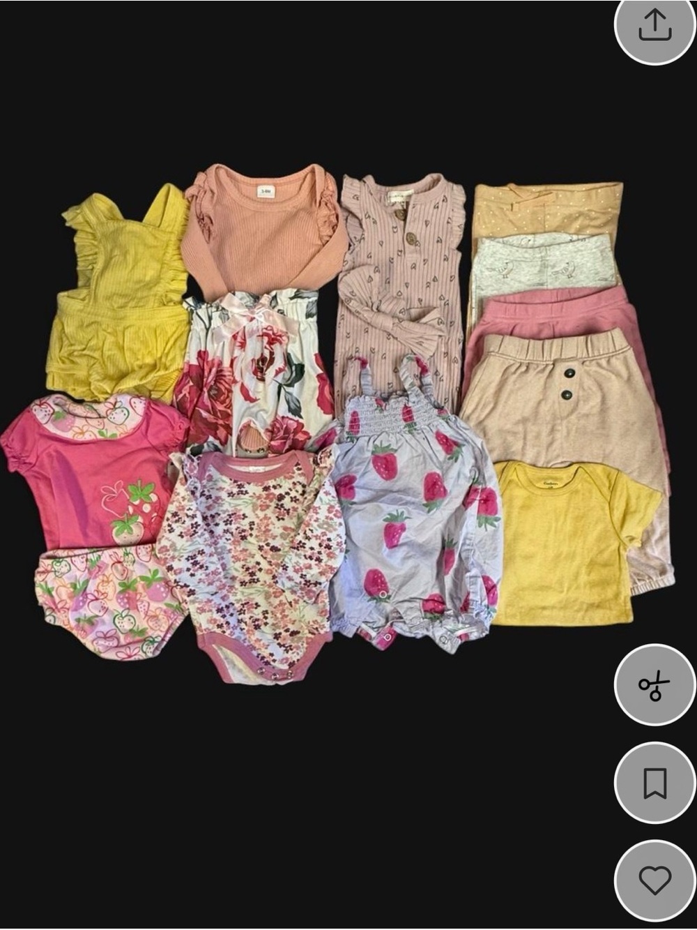 Baby girl 3-6m clothing bundle
